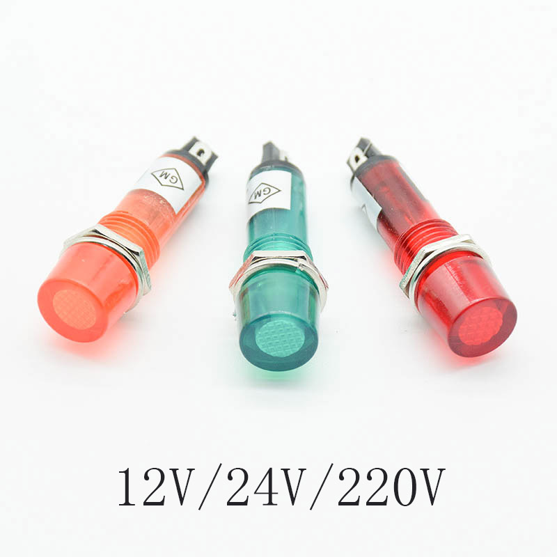Signal Panel Orange - 5 Stuks 220V 12V 24V Dc