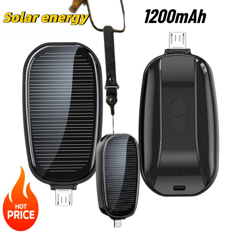 1200mAh Solar Mini Power Bank  - Solar Emergency Charger recensie en prijs