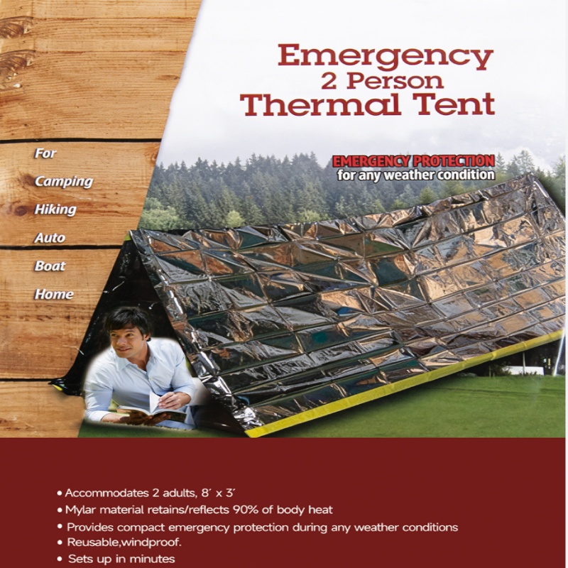 Draagbare noodoverlevingstent  - Emergency Mylar Tent recensie en prijs